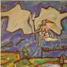 Debesų tapytoja. 2012.   Drobė, akrilas.    50x60