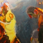 "Vaisingumo deivės pagarbinimas". Drobė, aliejus 105x75 cm, 2012 m. 