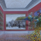 "Impresionistinis antivirusas" dr.al. 110x160cm, 2012m.