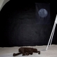 Bakalauro baigiamasis darbas.
Scena vaizduojanti mėnulio paviršių, „kosmins laivas" suvirintas iš geležies, mamuto kūnas išlankstytas iš metalinio tinklelio ir apklijuotas durpėmis, tolumoje Žemės nuotrauka. 2011