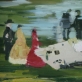 „Dėstytojai susirenka įvertinti Monė „Pusryčių ant žolės“, drobė, aliejus. 2013 m. 