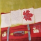 Užlipdavau čia. Iš ciklo „Vėl“. 2012. Medžio raižinys, aliejus, drobė, 100 x 120 cm