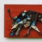 "Milžinas ir jautis" medis, akrilas. 111,5cm X 49,5cm.
2012.