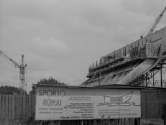 Sporto rūmai. Miesto komjaunimo sparčioji statyba, apie 1968 m.