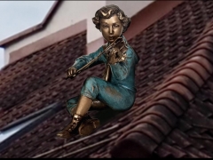 Skulptūros vizualizacija ant pastato stogo, fragmentas. ŽKIC nuotr.