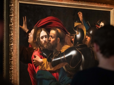 Paroda „Caravaggio klausimas. paveikslas „Kristaus suėmimas“. G. Grigėnaitės / LNDM nuotr.