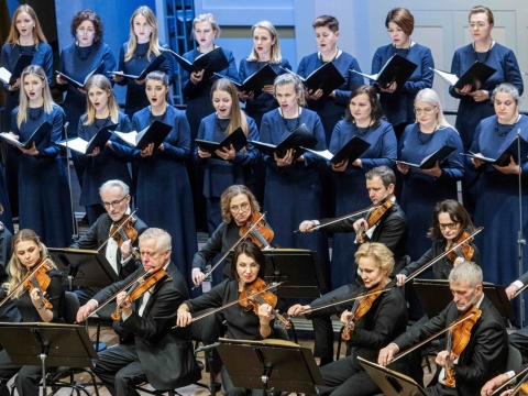 Choras „Vilnius“, Lietuvos kamerinis orkestras. D. Matvejevo nuotr.