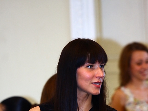Ieva Prudnikovaitė 2008 m. LMTA diplomų iteikimo šventėje. LMTA archyvas