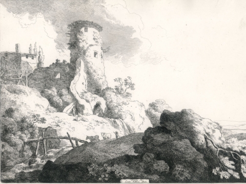 Christian Wilhelm Ernst Dietrich (1712–1774), Peizažas. 1769 m. LNDM