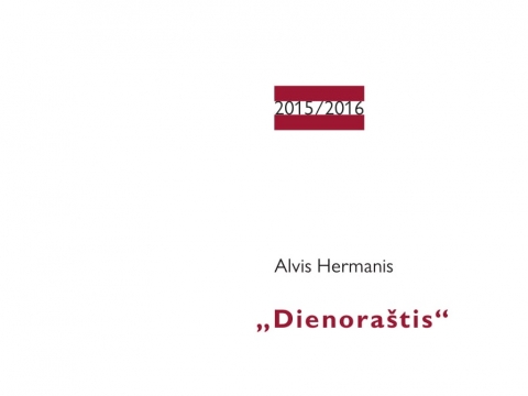 Alvis Hermanis „Dienoraštis“. Knygos viršelis. Dailininkė Skaistė Ašmenavičiūtė.