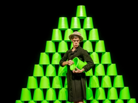 Fabrizio Rosselli spektaklyje „BAKÉKÉ“. D. Putino nuotr.