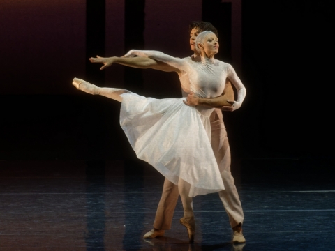 Imanolis Sastre’as ir Marija Kastorina balete „Pradžioje nebuvo nieko“. M. Aleksos nuotr.
