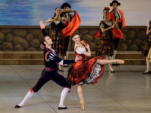 Jonas Laucius ir Marija Kastorina balete „Don Kichotas“. M. Aleksos nuotr.