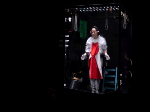 Marlene Monteiro Freitas šokio spektaklyje „Idiota“. B. Borgers nuotr.