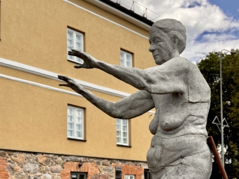 Mykolas Sauka, „Liudytoja“. Zarasų krašto muziejaus nuotr.