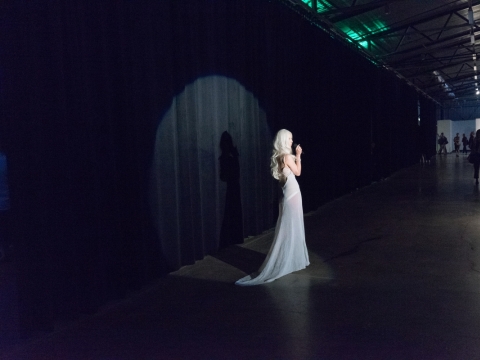 Nancie Naive performanso akimirka. 2019 m. R. Narkaus nuotr.