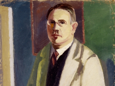 Pranas Domšaitis, Autoportretas. 1930 m. LNDM 