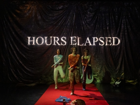 Scena iš spektaklio „It’s the End of the Amusement Phase“. P. Gerasimou nuotr.