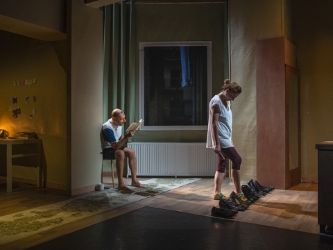 Scena iš spektaklio „Namas“. A. Simopoulos nuotr.