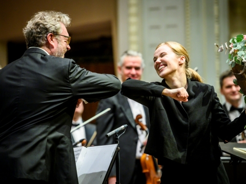 Giedrė Šlekytė, Džeraldas Bydvao ir LKO. D. Matvejevo nuotr.