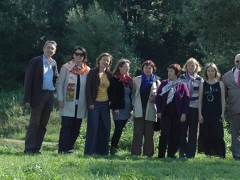 Linas Vildžiūnas, Laima Kreivytė, Monika Krikštopaitytė, Rita Markulienė, Rūta Jakimavičienė, Živilė Pipinytė,
Vanda Čemerkaitė, Milda Brukštutė, Julijus Lozoraitis. 2012 m. rugsëjis. Gedimino Pranckūno nuotrauka