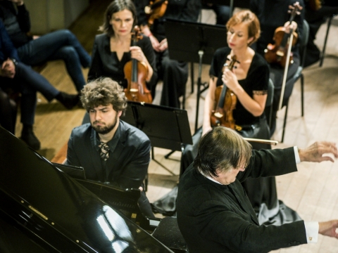Lukas Geniušas, Christopheris Lyndonas-Gee, Lietuvos nacionalinis simfoninis orkestras. D. Matvejevo nuotr.