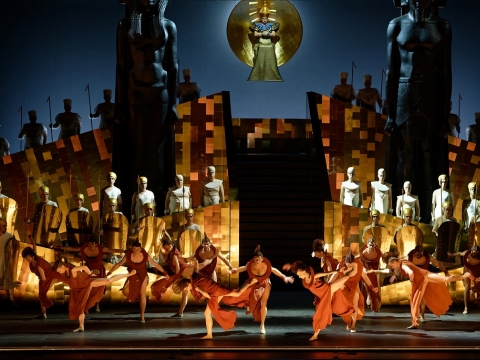 Scena iš spektaklio „Aida“. M. Aleksos nuotr.