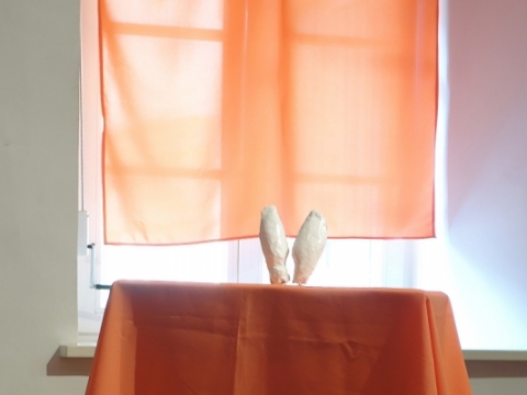 Dovas Vyšniauskas, „Po stalu“. 2015 m. A. Narušytės nuotr.