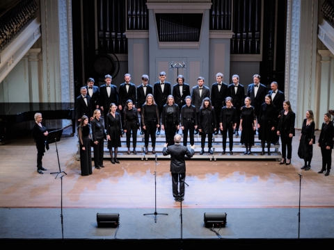 LMTA kamerinis choras. Dir. Gintautas Venoslovas. S. Lukoševičiaus nuotr.