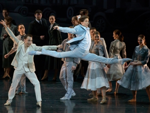 Kipras Chlebinskas (Romeo) balete „Romeo ir Džuljeta“. M. Aleksos nuotr.