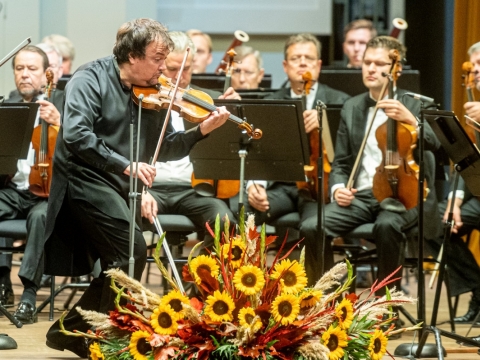 Sergejus Krylovas ir Lietuvos kamerinis orkestras. D. Matvejevo nuotr.