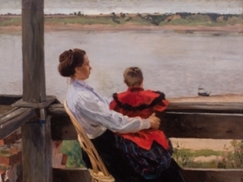Sergejus Vinogradovas. Vasarnamis prie Volgos. 1901. Lietuvos dailės muziejus