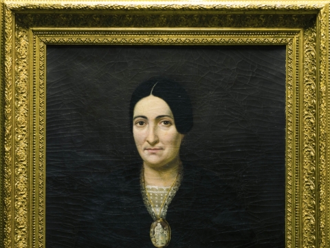 Napoleonas Mykolas Julius Ylakavičius, „Nežinomos kilmingos moters portretas“ (XIX a. vid.)