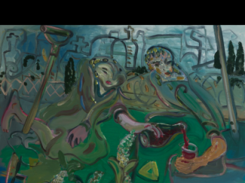 Algis Skačkauskas, „Vynas pakalnučių pievoje“. 2005 m.