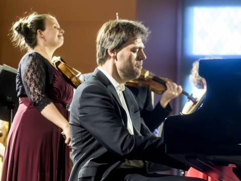 Andrius Žlabys ir Bazelio kamerinis orkestras. D. Matvejevo nuotr.