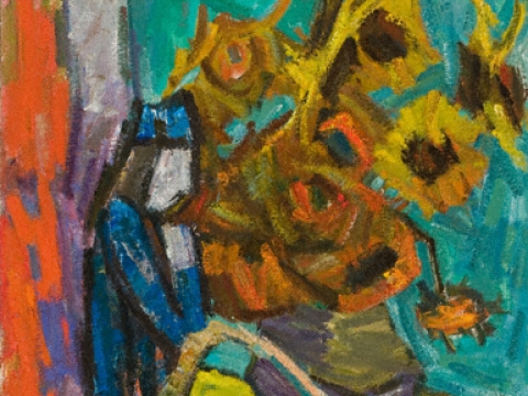 Antanas Gudaitis (1904–1989), „Natiurmortas Van Gogo motyvais“. 1966 m. LNDM