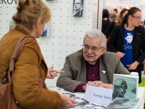 Tomas Venclova Krokuvos knygų mugėje
