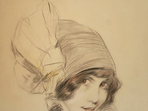 Stanislovas Bohušas-Sestšencevičius, „Damos portretas (Lucyna Messal)“. 1911 m. Privati kolekcija