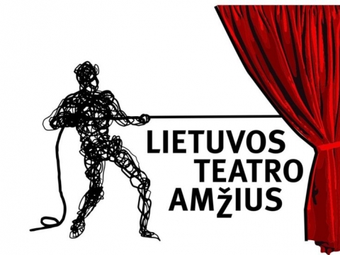 Projekto „Lietuvos teatro amžius” logotipas. Autorius – Liudas Parulskis.