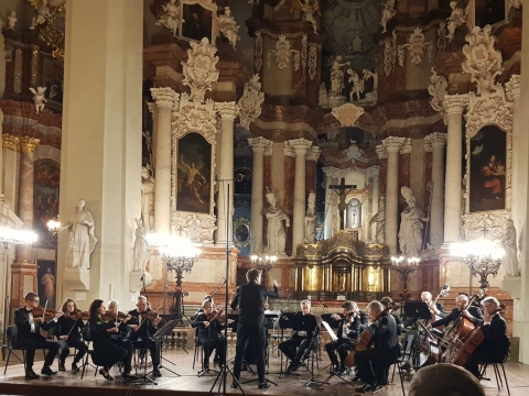 Arvydo Malcio autorinio koncerto akimirka. Nuotrauka iš asmeninio archyvo