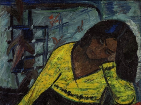 Antanas Samuolis „Geltona moteris“. 1933 m.