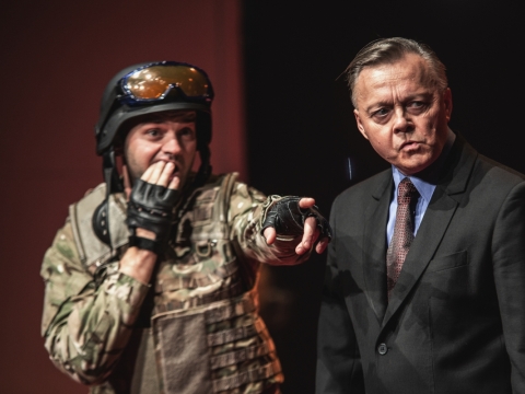 Scena iš spektaklio „Antigonė”. „Kemel Photography“