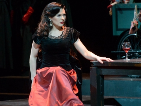 Viktorija Miškūnaitė (Miezetė) spektaklyje „Bohema“