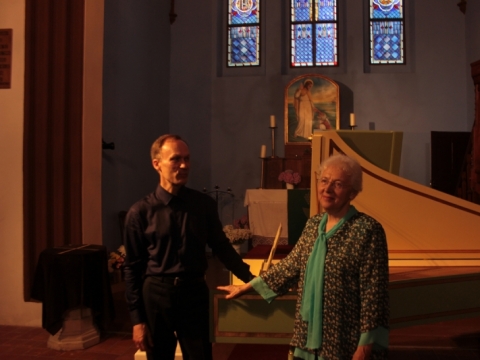 Giedrė Lukšaitė-Mrázkova ir Balys Vaitkus. R. Markeliūno nuotr.