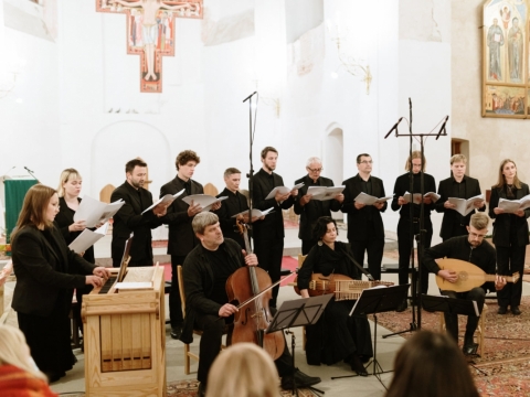 Koncerto „Oratio Dominica“ akimirka. R. Dakševič nuotr.