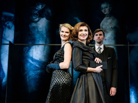 Scena iš spektaklio „Madam Rubinštein“. L. Vansevičienės nuotr.