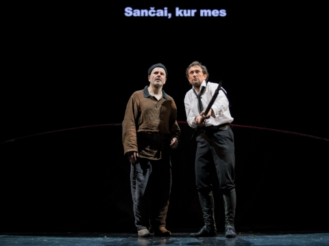 Scena iš spektaklio „Don Kichotas”. L. Vansevičienės nuotr.