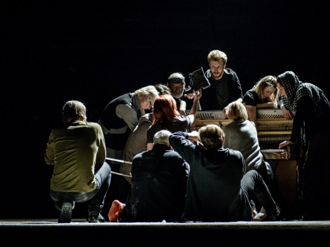 Scena iš spektaklio „Autonomija“. L. Vansevičienės nuotr.