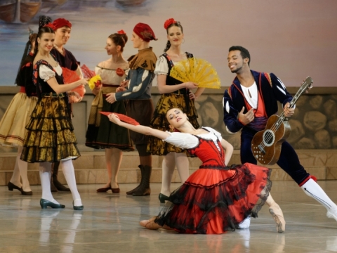 Scena iš baleto „Don Kichotas“. M. Aleksos nuotr.