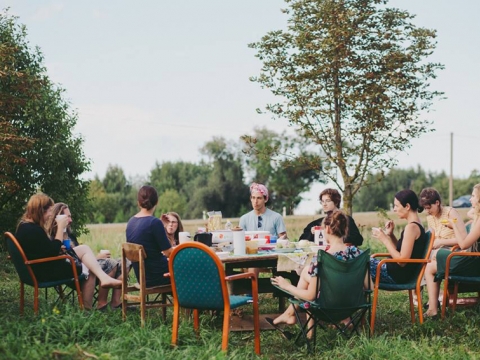 „Džiugai Open Air“ simpoziumo akimirka, nuotr. V. Paplausko 
